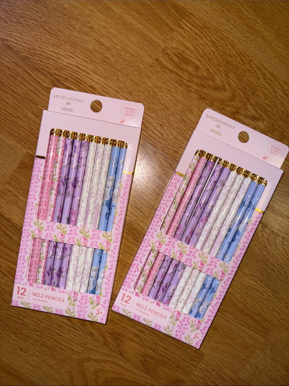 NWT LoveShackFancy x Yoobi x Target - 24 No. 2 Pencils